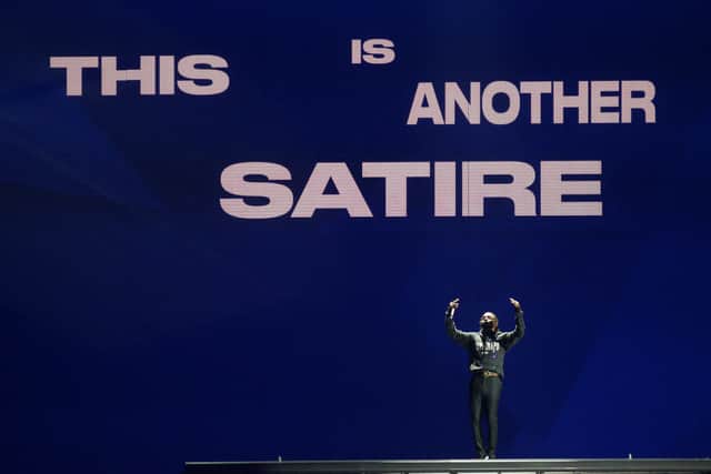 US singer-songwriter and rapper Kendrick Lamar performs during the BRIT Awards 2018 ceremony and live show in London on February 21, 2018.