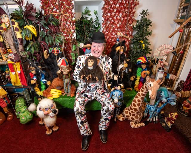 Magician and Punch and Judy entertainer Martin Scott Price at his Blackpool Puppet Museum