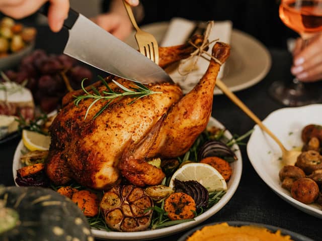 Cooked turkey can be kept safely in the fridge.