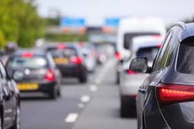 Motorway traffic.
