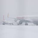 The now open runways at Manchester Airport.