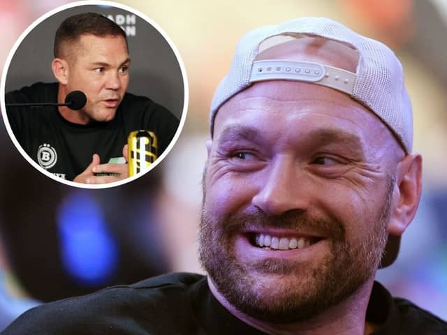 Tyson Fury's former trainer Jamie Moore (inset) explains what his ex client meant by the Dick Turpin comment. Credit: Getty & PA