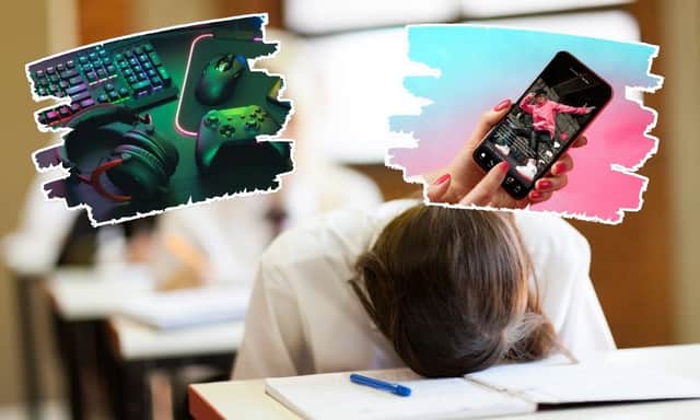 Common red flags include passing up on spending face-to-face time with friends, or secretly staying up late on phones or computers