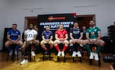 Scotland co-captain Rory Darge with the other Six Nations skippers, from left Italy's Michele Lamaro, England's Maro Itoje, France's Antoine Dupont, Wales' Jac Morgan and Ireland's Caelan Doris.