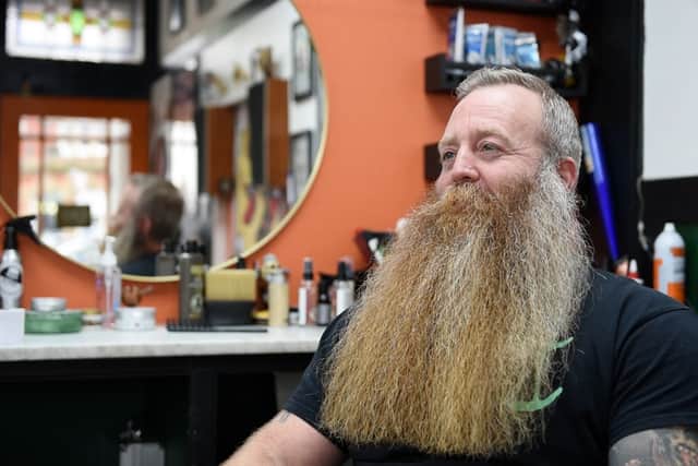 Brian Eva, Chair of Sandgrown Beardsmen