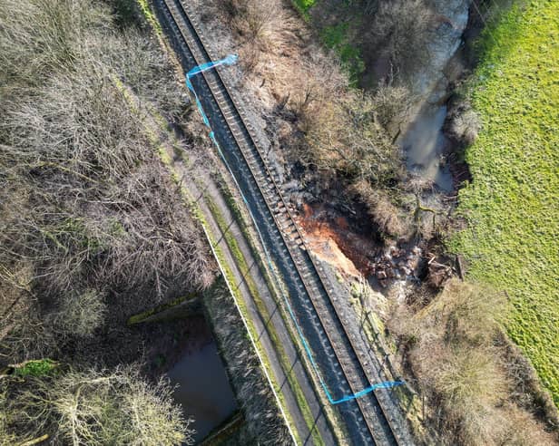 A serious embankment failure has occurred on the Severn Valley Railway leaving the track impassable at one location along the 16 mile route. 