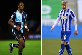 Richard Kone (L) is Wycombe Wanderers' top scorer but he has been out with injury. Wigan Athletic will be without Matt Smith because of a hamstring problem. 