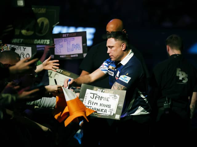 Gerwin Price during the 2025 Premier League darts