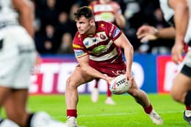 Tom Forber in action for Wigan Warriors