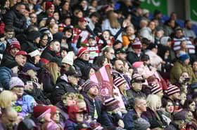 Wigan Warriors fans at the Brick Community Stadium