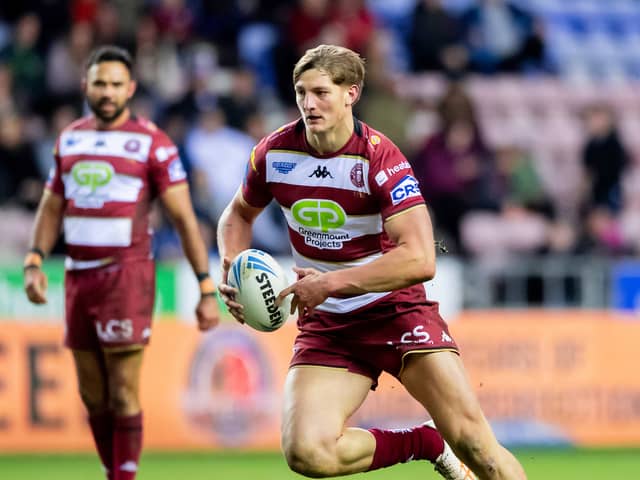 Sam Walters in action for Wigan Warriors
