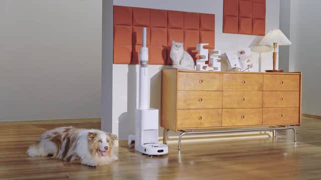 The SwitchBot K10+ Pro Combo is a robot vacuum and a handheld in one