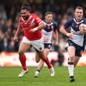 Harry Smith in action for England against Tonga in 2023