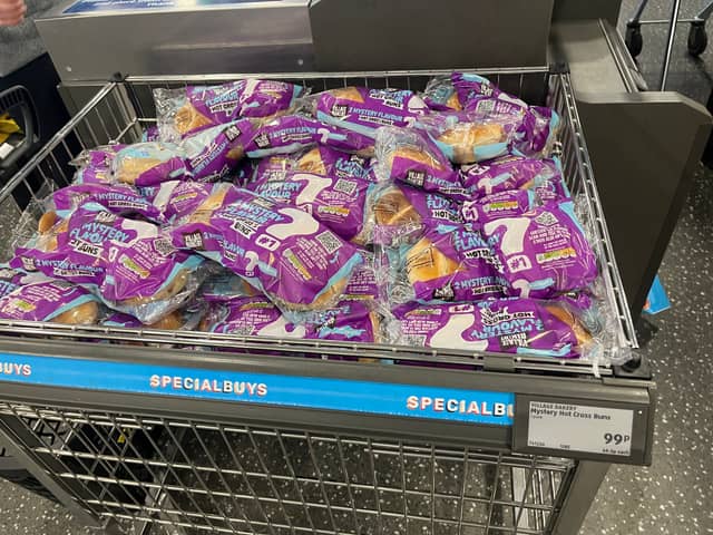 Aldi mystery flavoured hot cross buns