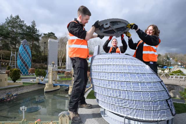 LEGOLAND Windsor Resort reveals its revamped Miniland London, showcasing iconic buildings from the London skyline including new addition, The Cheese Grater.