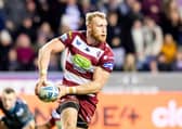 Luke Thompson in action for Wigan Warriors