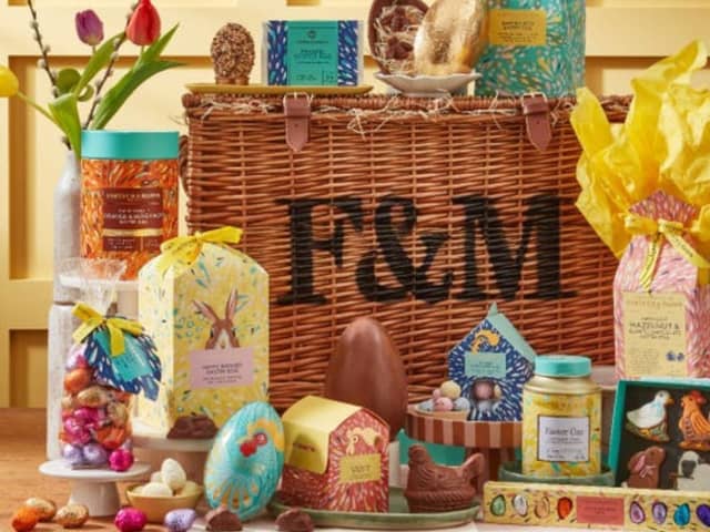 Treat yourself this Easter to the luxury Hamper from Fortnum & Mason - including their signature wicker basket 
