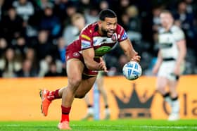 Kruise Leeming in action for Wigan Warriors