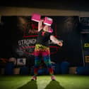 Andrea Seed, training at Kaos Gym in Preston after competing in the Official Strongman Games