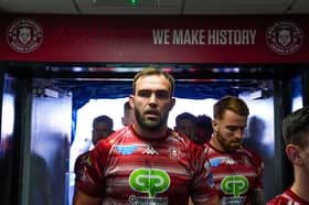 Kaide Ellis of Wigan Warriors at the Brick Community Stadium