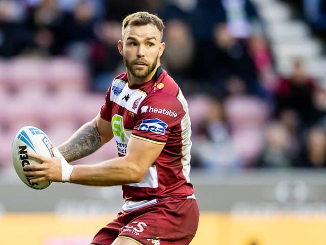 Kaide Ellis in action for Wigan Warriors