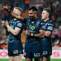 Bevan French salutes the travelling Wigan Warriors fans after win over Hull KR at Sewell Group Craven Park