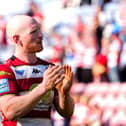 Liam Farrell in action for Wigan Warriors