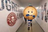 Crusty the Pie football mascot