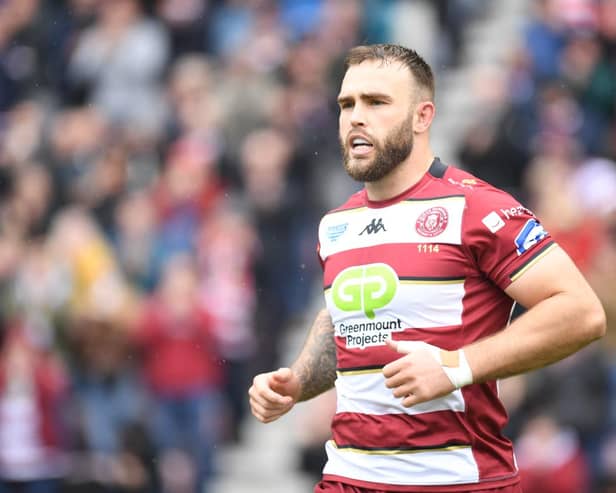 Kaide Ellis in action for Wigan Warriors