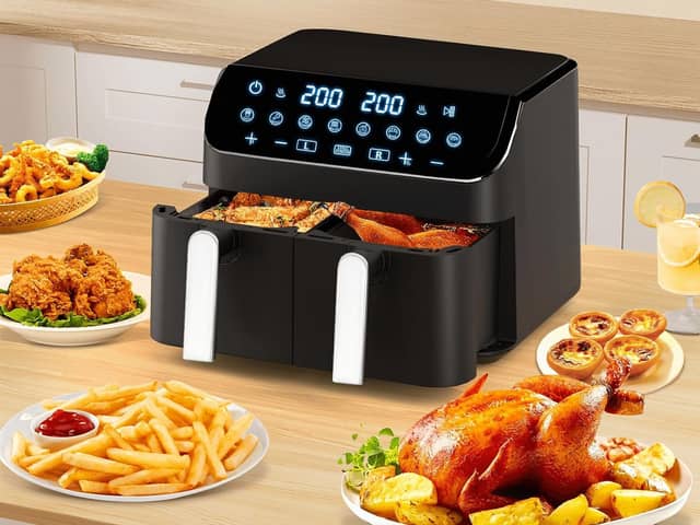 A nine-litre air fryer can cook enough to feed a family of eight