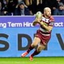 Liam Marshall in action for Wigan Warriors