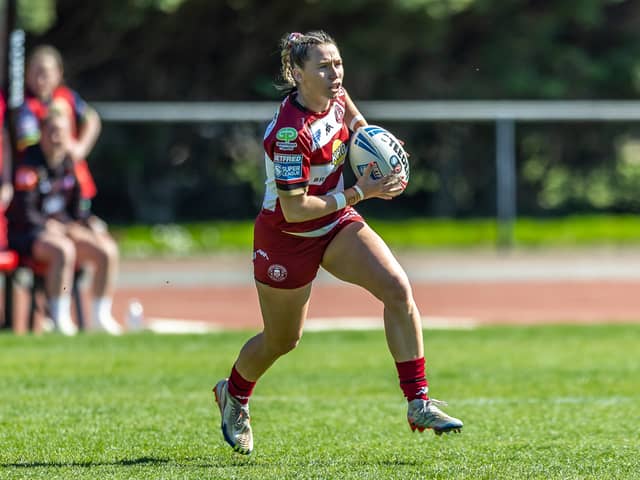 Georgia Wilson in action for Wigan Warriors