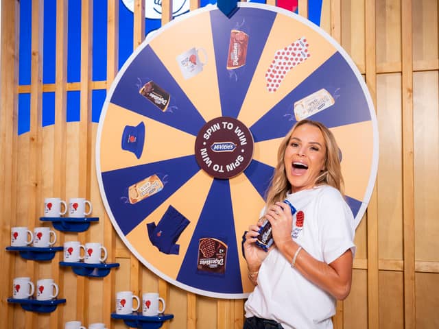 Amanda Holden at The McVities Chocolate Digestives Experience