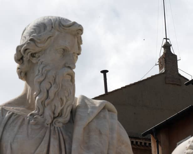 Chimney at Sistine Chapel - from which white or black smoke will appear during the conclave