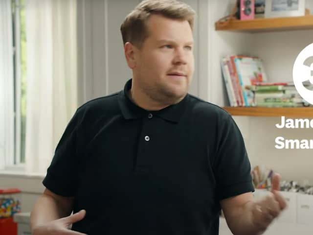 James Corden in a promotional video for WeightWatchers in 2021