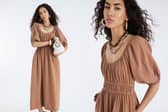 This River Island Short Sleeve Gathered Midi Dress is going viral – and it’s perfect for summer 