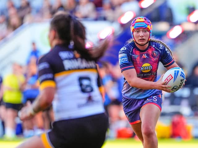 Izzy Rowe in action for Wigan Warriors