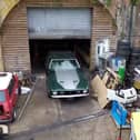 A green 1972 Mustang