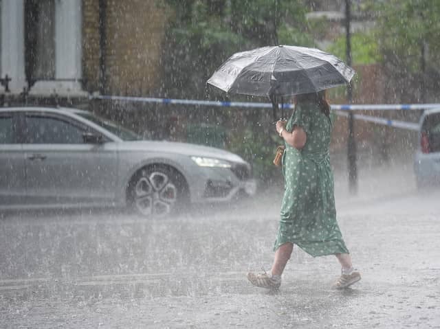 The Met Office has warned of rain showers