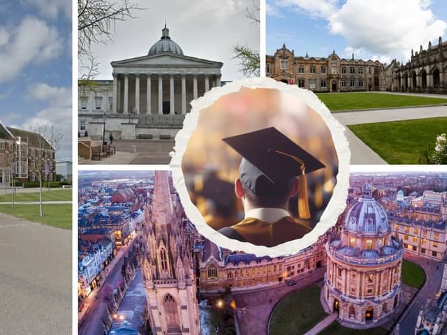 Universities from across England and Scotland came out on top  in the 2026 league table