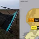 The Met Office shares advice on how to stay safe in a storm, as amber and yellow wind warnings are in place.