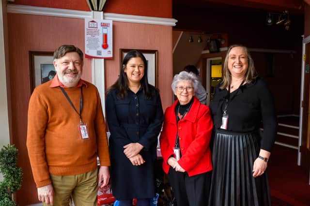 Left to right: WLT treasurer David Swift, Lisa Nandy, trustees' chair Anne Woolley and fund-raiser Cath Finch