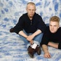 Pop duo Erasure pictured in their heyday 