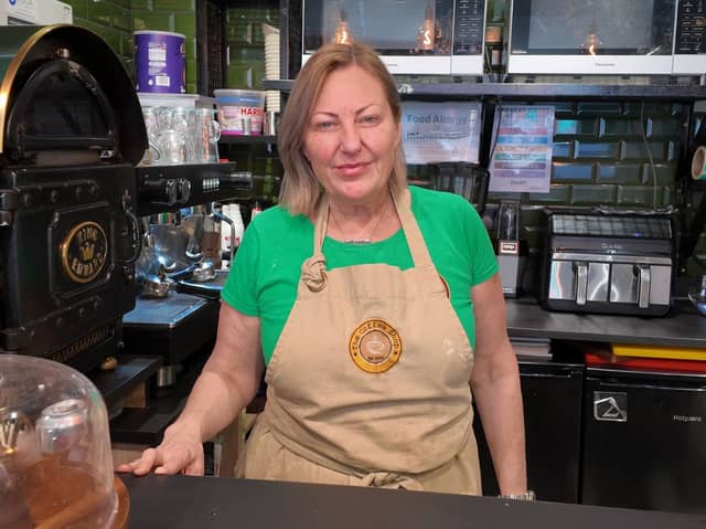 Donna Holmes from The Coffee Shop in Ashton.