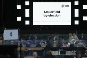Votes are counted for the Makerfield by-election (Peter Byrne/PA)