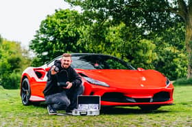 One winner will take home a 710bhp Ferrari F8 Tributo, a Richard Mille RM029 watch and £100,000 in cash.