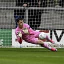 Joe Walsh saving a penalty in Wigan Athletic’s 3-0 pre-season win over AFC Fylde