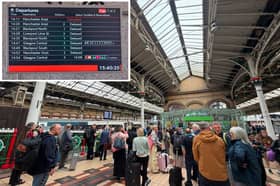 The scenes at Preston Station at 15:40pm today as disruptions affect the whole North West rail network.