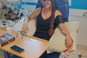 Hannah at the hospital