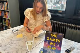 Claire at her book signing 
